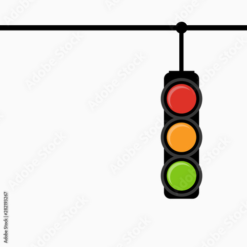 Vector illustration of a traffic lighter