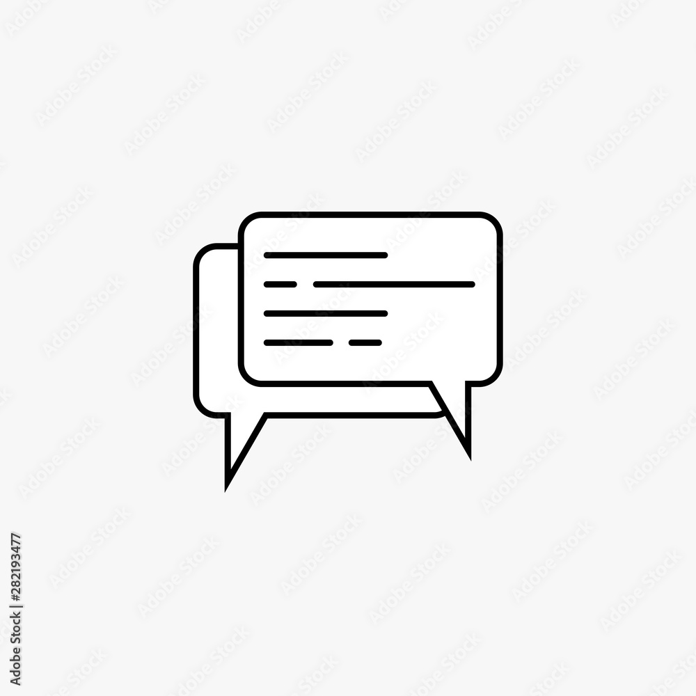 Vector illustration of chat icon Vector illustration of chat icon