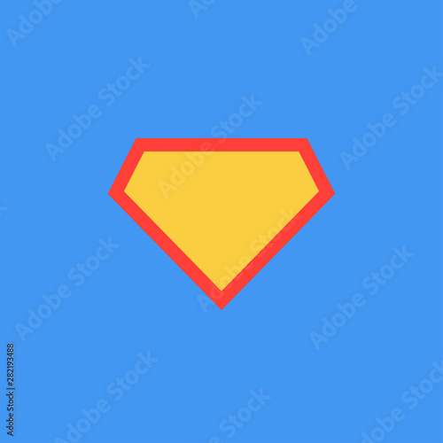 Vector illustration of superhero icon