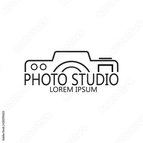 Vector illustration of a photo studio logo