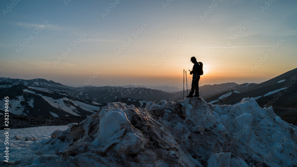 climber man on route, map and direction review climber man on route, map and direction review