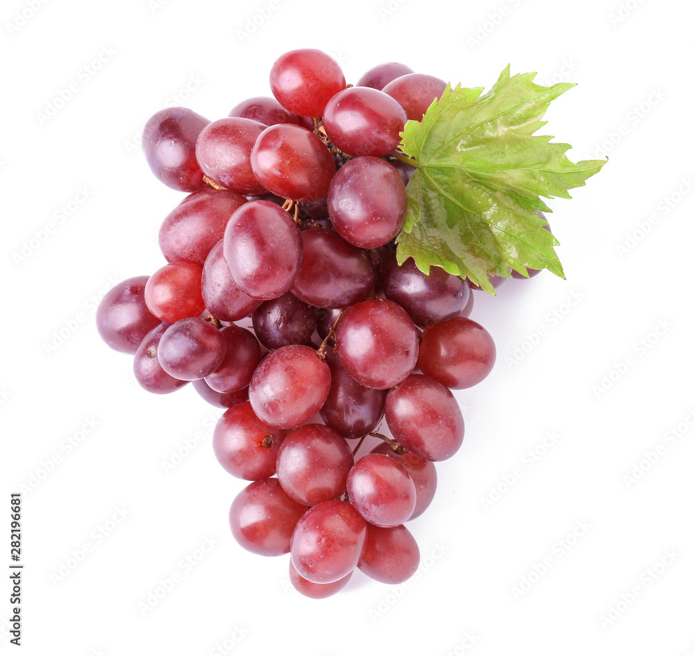 Fototapeta premium Tasty fresh grapes on white background