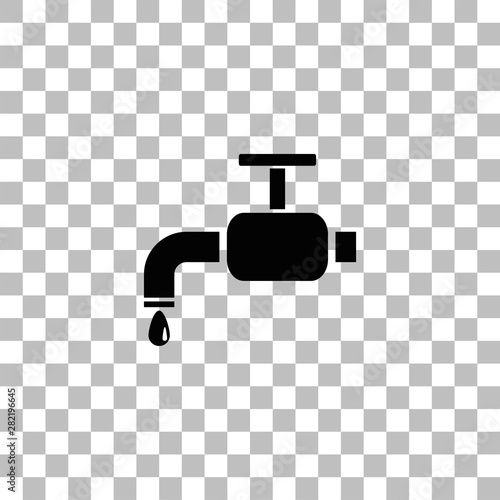 Faucet icon flat