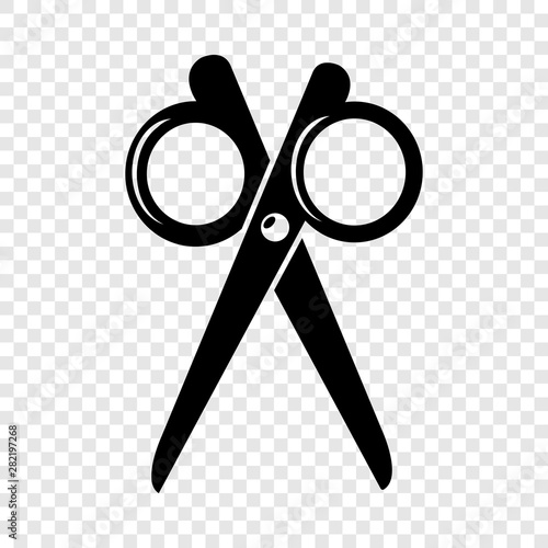 Scissors icon. Simple illustration of scissors vector icon for web