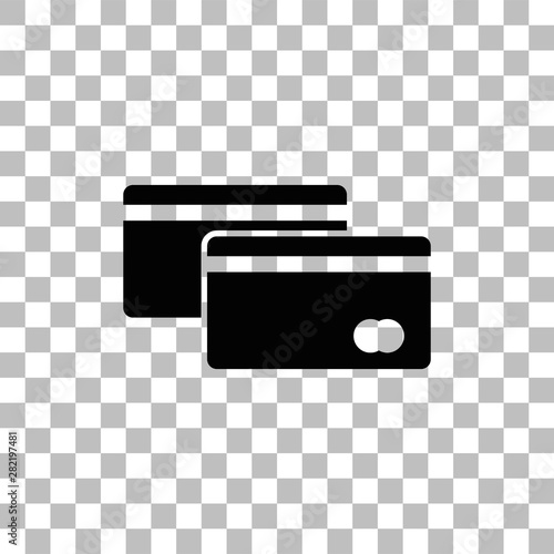 Credit Cards Payment icon flat