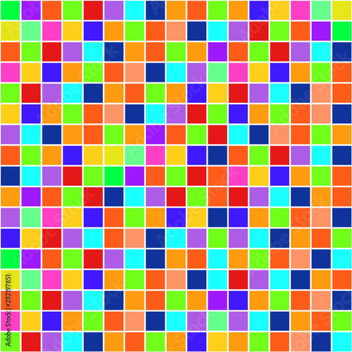 Square multicolor for wallpaper background vector illustration © piyaphunjun
