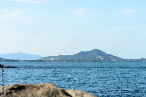 Summer seascape on the coast of the island of Koh Samui  Thailand