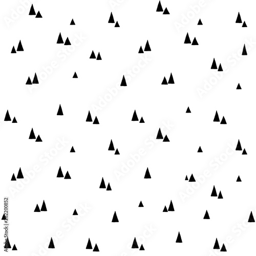 Scandinavian seamless pattern. Vector minimalistic background with Christmas trees
