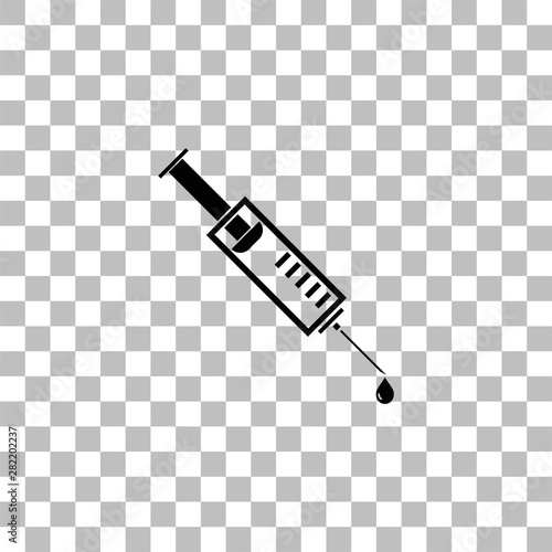 Vaccination icon flat