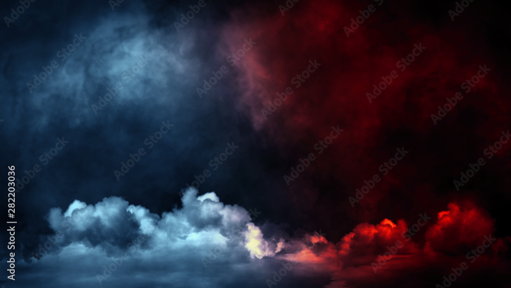 Steam Background Red And Blue Special Effect