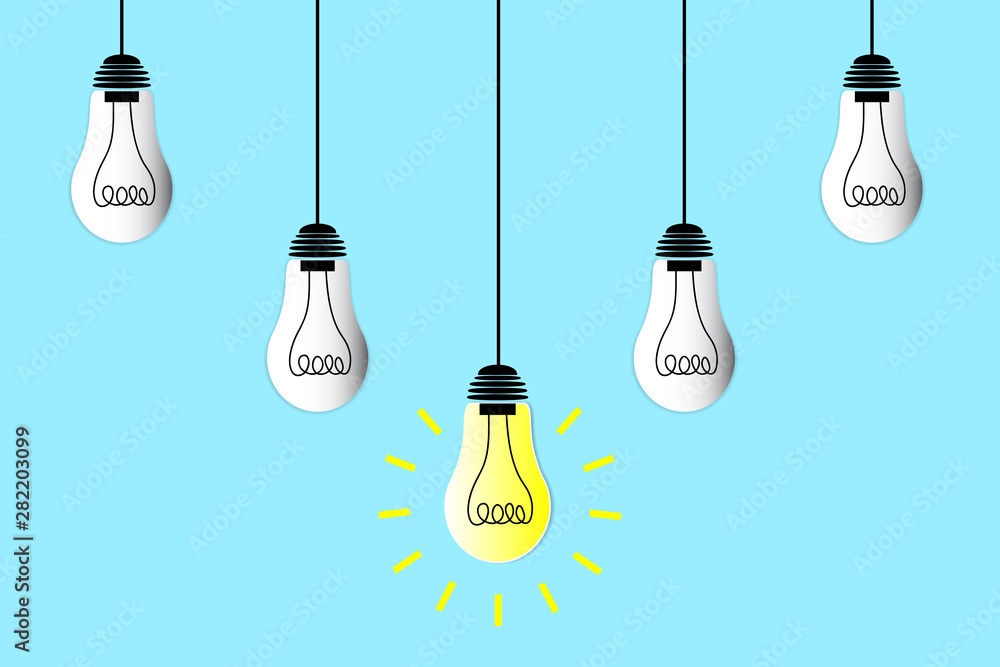 lamp idea and leader chief concept lamp idea and leader chief concept