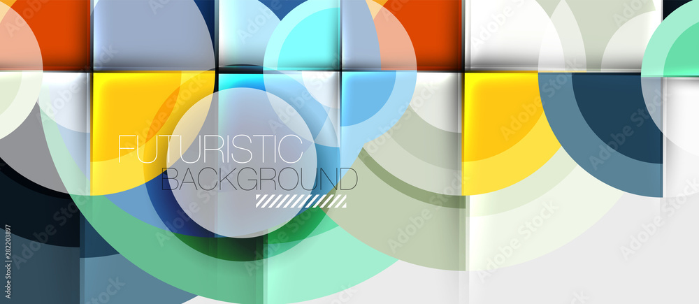 Geometric design abstract background - circles Geometric design abstract background - circles