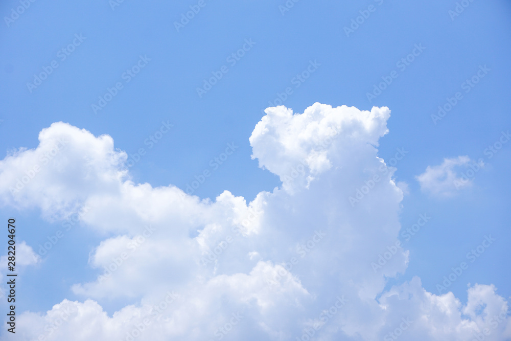 Clear blue sky with white cloud background in sunshine day Clear blue sky with white cloud background in sunshine day