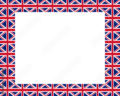 Britische Fahne mit Textfreiraum