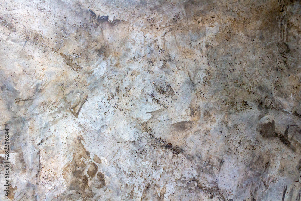 Fototapeta premium Texture of old gray concrete wall for background.selective focus.