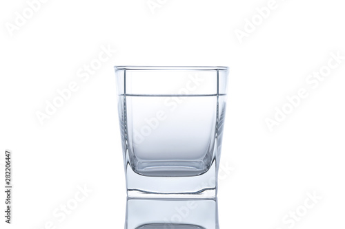 scotch glass with pure water