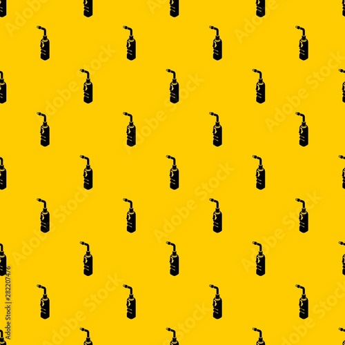 Avto welding torch pattern seamless vector repeat geometric yellow for any design