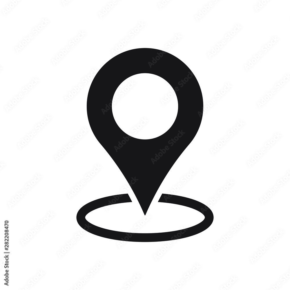 Maps pin. Location map icon.