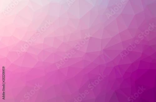 Illustration of abstract Purple horizontal low poly background. Beautiful polygon design pattern.