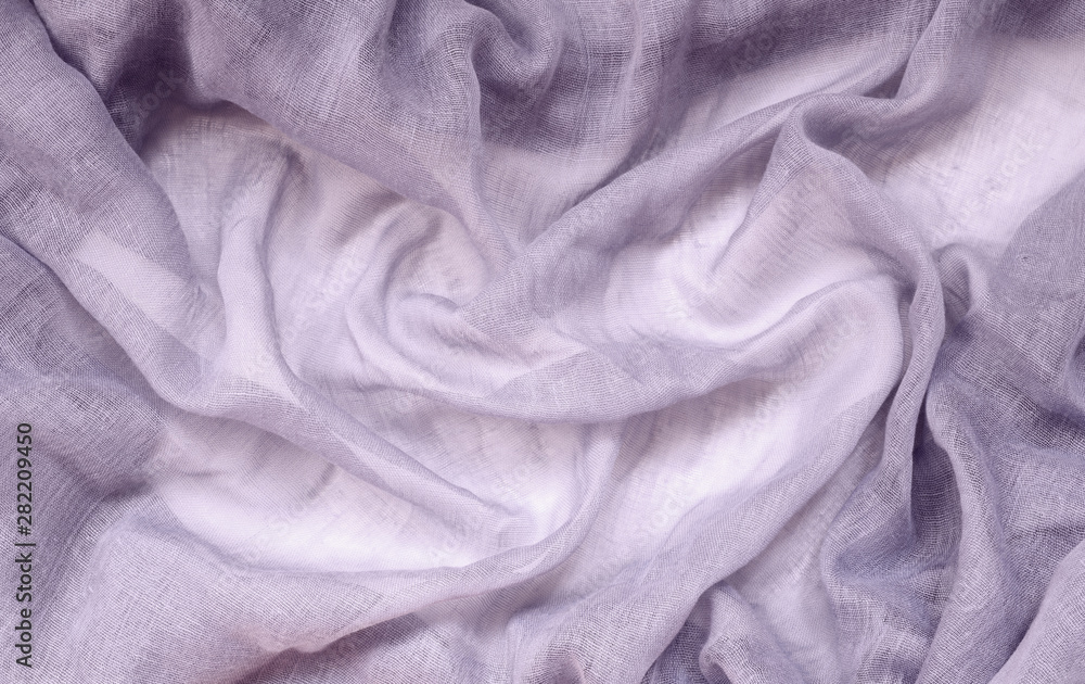 Violet chaotic draped fabric