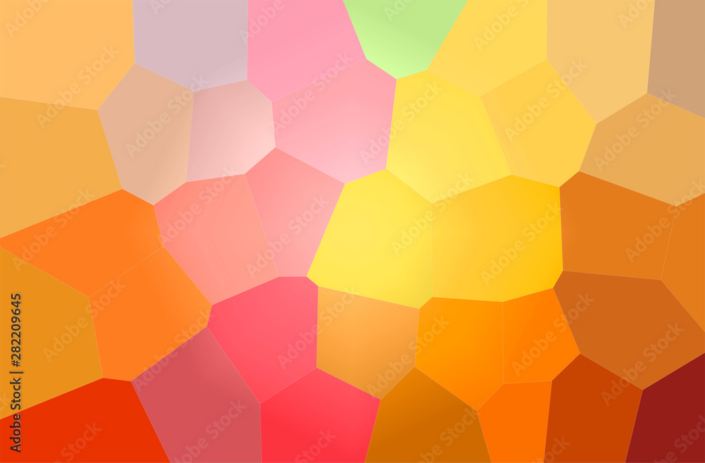 Abstract illustration of orange, yellow Giant Hexagon background Abstract illustration of orange, yellow Giant Hexagon background