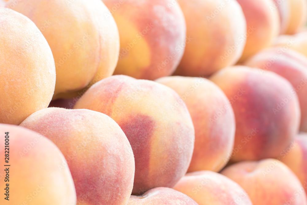 Peaches close-up, fresh, ripe, juicy summer fruits,selective focus. Peaches close-up, fresh, ripe, juicy summer fruits,selective focus.