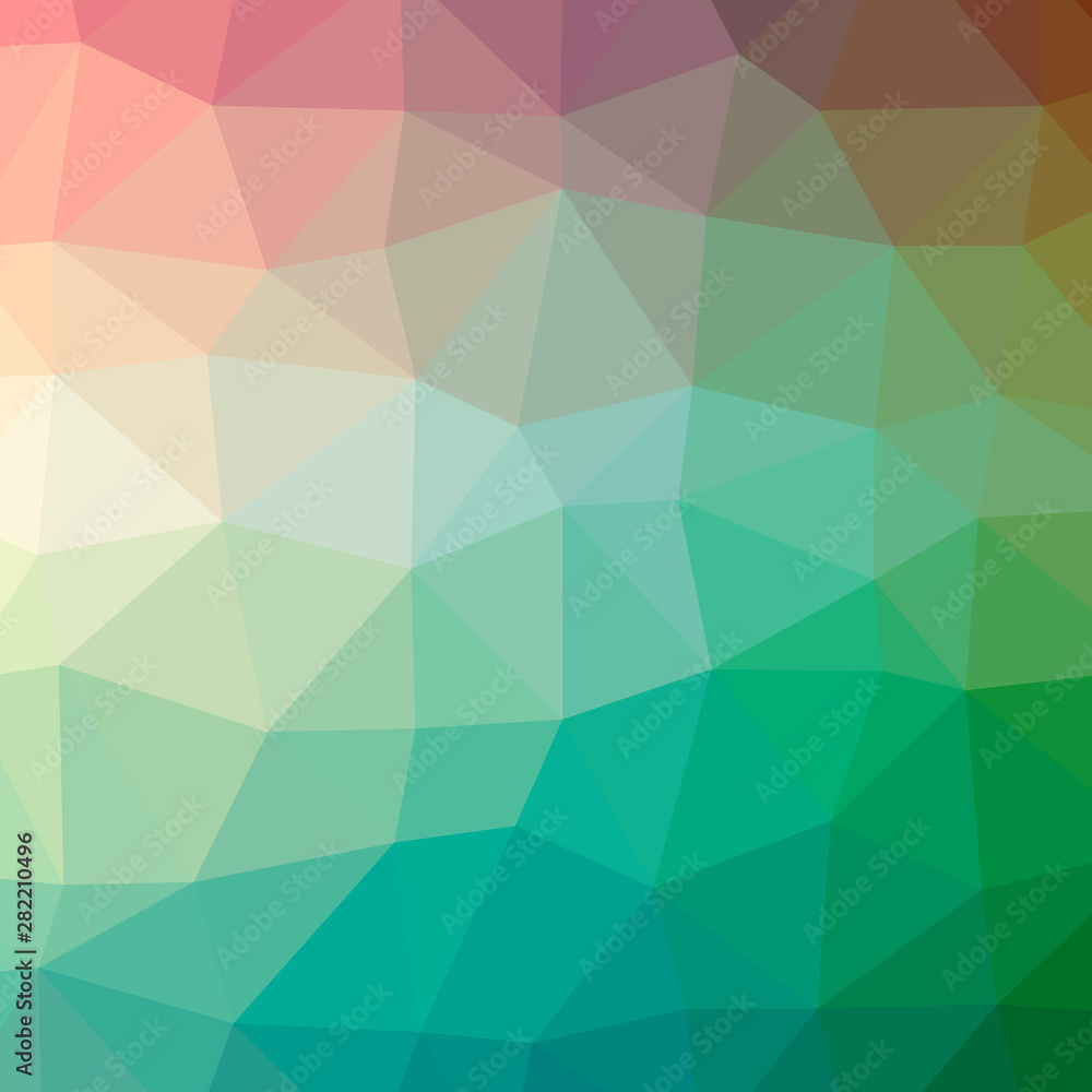 Illustration of abstract low poly green square background. Illustration of abstract low poly green square background.