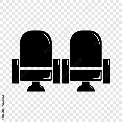Seat theater icon. Simple illustration of seat theater vector icon for web