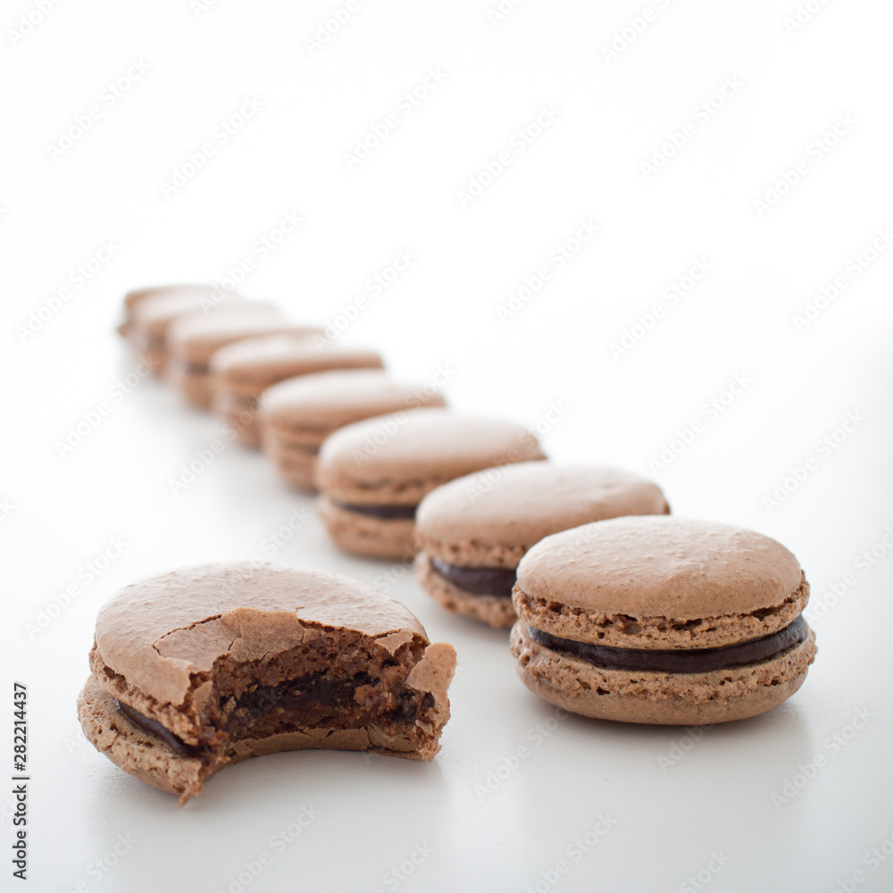 Chocolate Macarons with Chocolate Ganache Chocolate Macarons with Chocolate Ganache