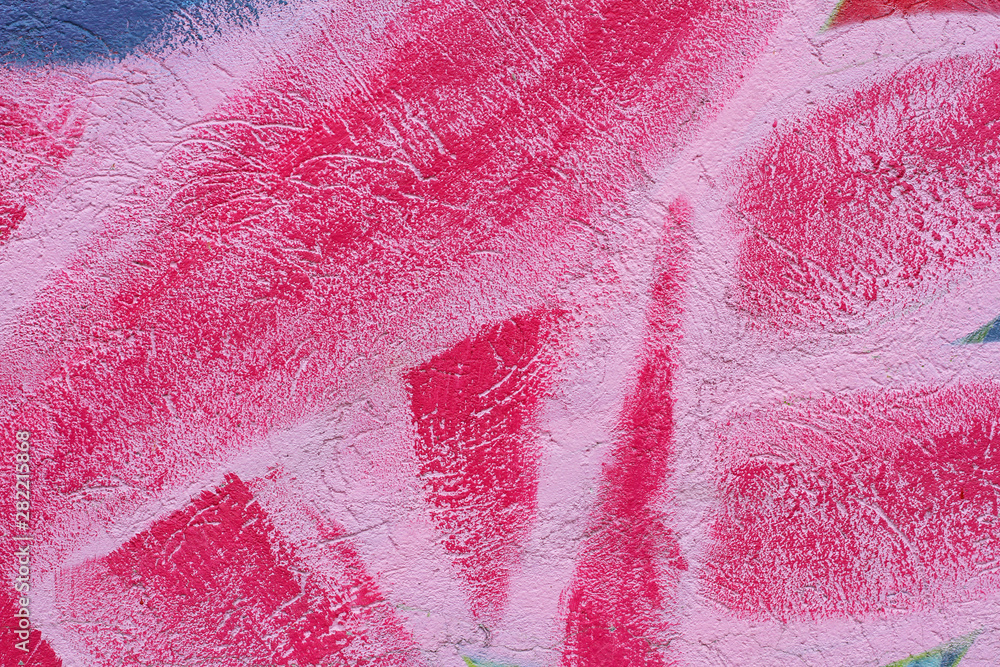 Pink painted wall as background or texture Pink painted wall as background or texture