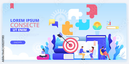 Social media marketing landing page template