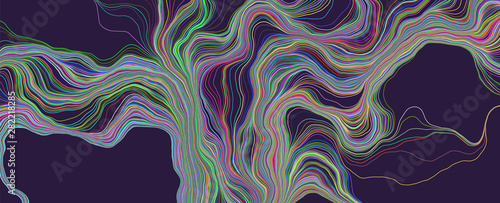 Abstract curved lines backg...