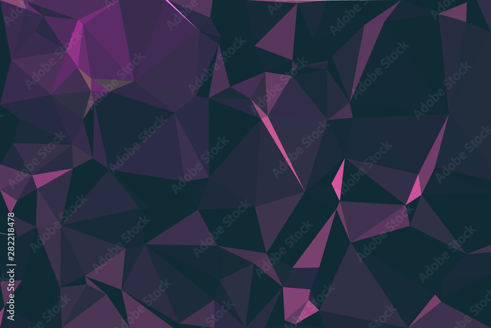 Fototapeta premium Abstract polygonal background. Triangular geometric pattern. Vector illustration.