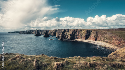 Thirle Door and Stacks of Duncansby in Scotland