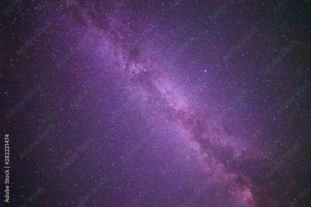 Obraz premium view of Milky Way galaxy in night sky