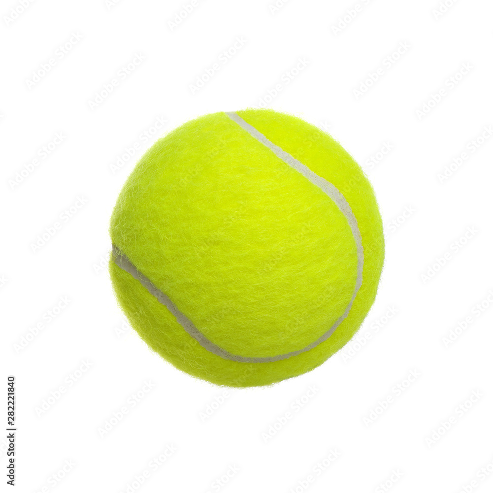 tennis ball isolated on a white background.