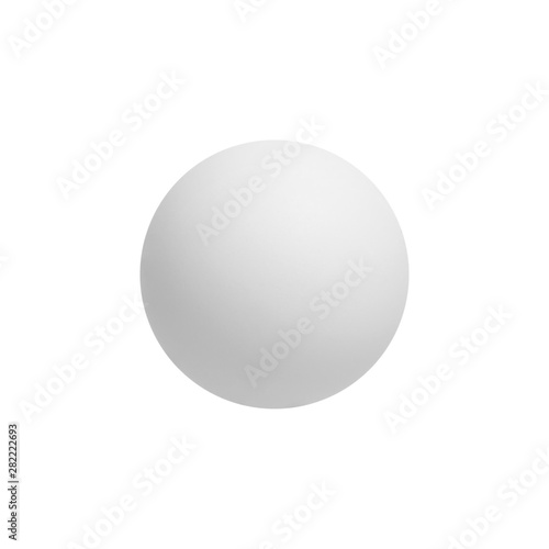 Table tennis ball isolated on white