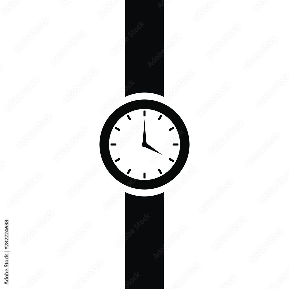 Vector clock with simple but unique design. Good for icon, logo and wallpers. Flat style for remind to wake up. Vector clock with simple but unique design. Good for icon, logo and wallpers. Flat style for remind to wake up.
