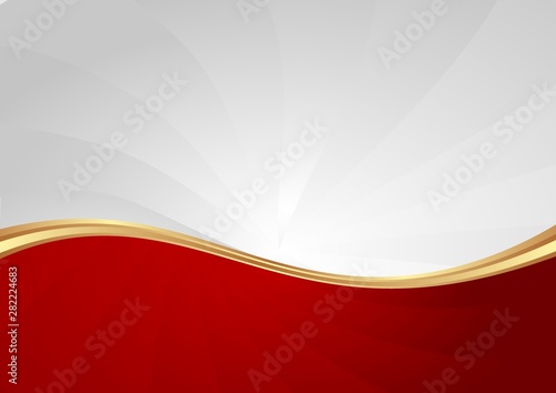red and white abstract wavy background