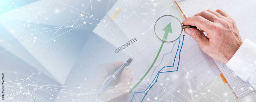 Financial analysis concept; multiple exposure Financial analysis concept; multiple exposure