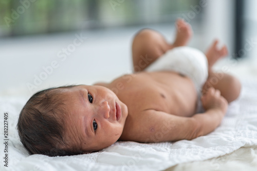 Newborn baby concept, Asian Baby boy