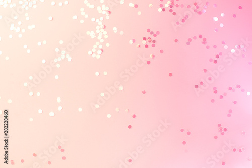 Event and holiday neon pink and blue background