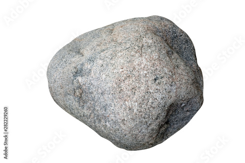 Canvas Print natural stone isolated on white background