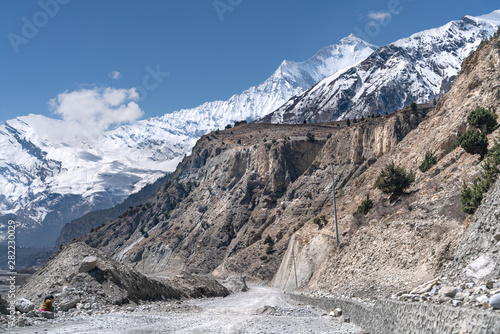Nepal. The view on Annapurna trail track. The view on Dhaulagiri peak © Aleksey