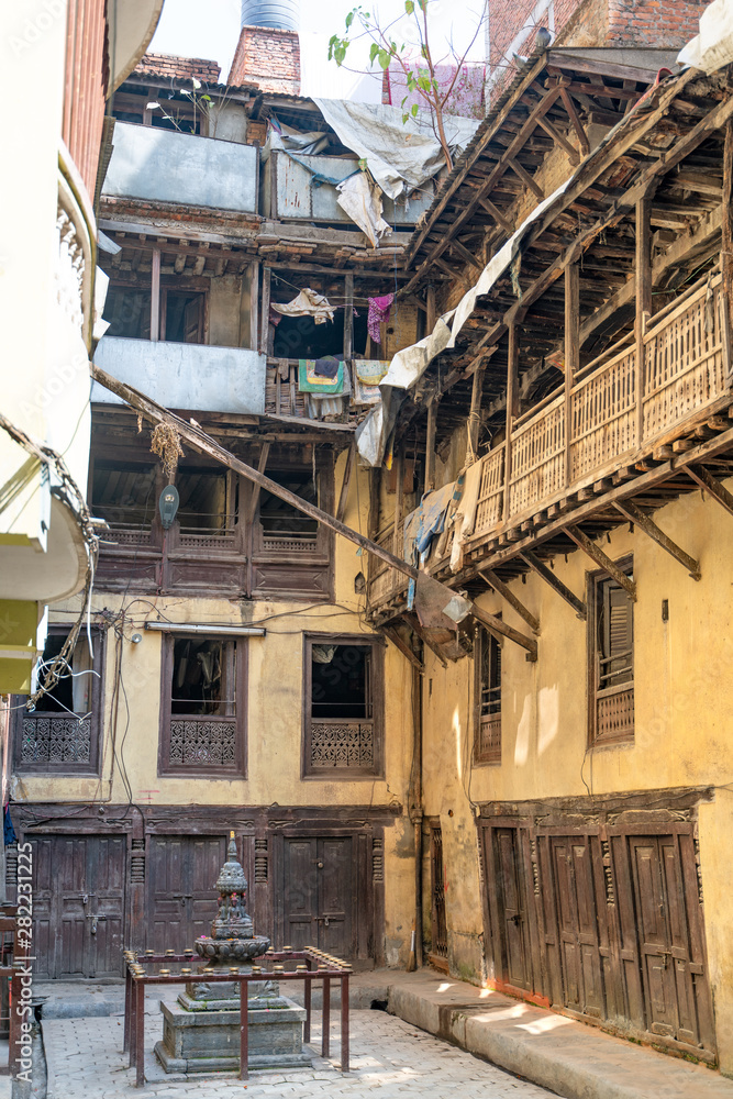 Nepal, Kathmandu, The old nepalese house