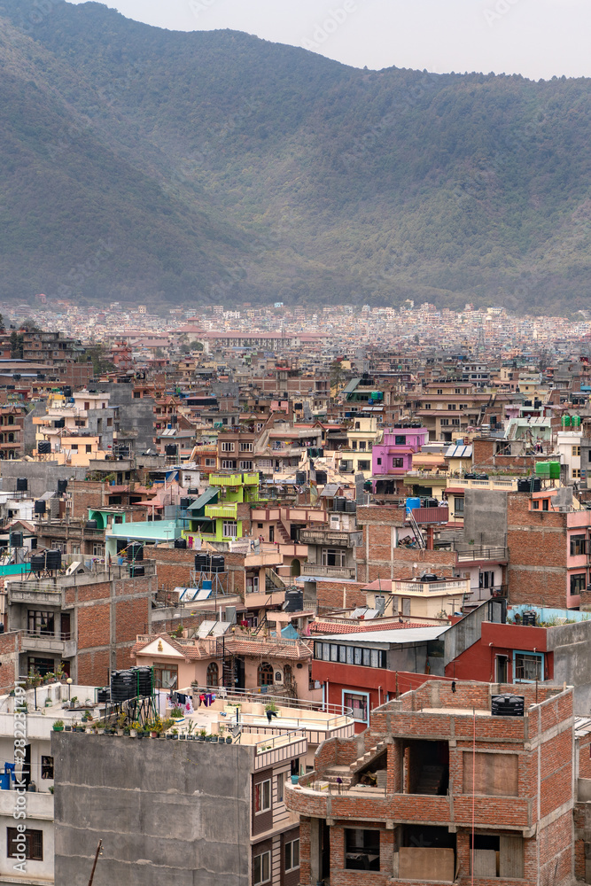 Nepal, Kathmandu city town and the hills
