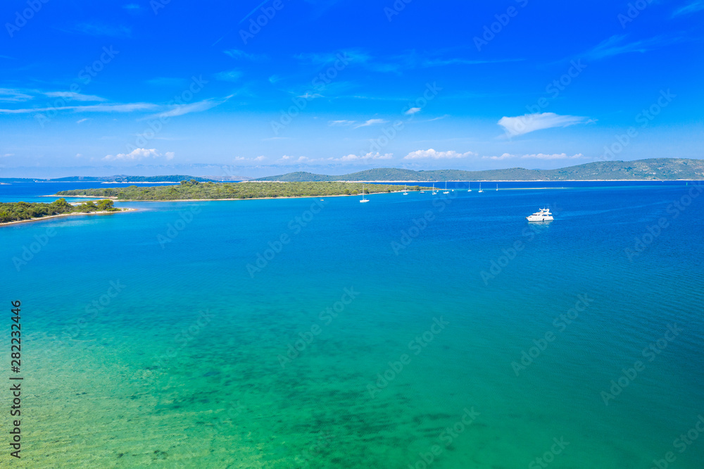 Beautiful landscape on the island of Dugi Otok archipelago in Croatia, Adriatic sea in summer