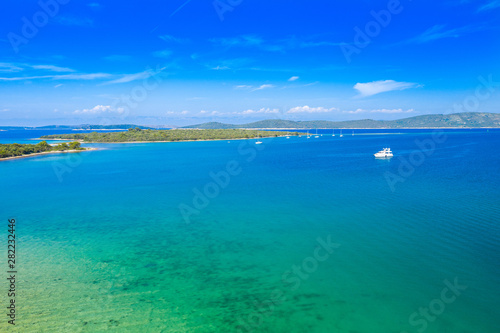 Beautiful landscape on the island of Dugi Otok archipelago in Croatia, Adriatic sea in summer