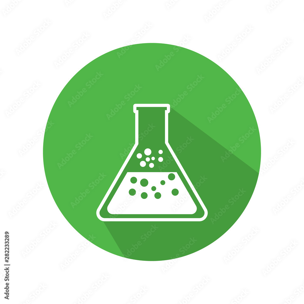 White test tube icon vector illustration on white color background White test tube icon vector illustration on white color background
