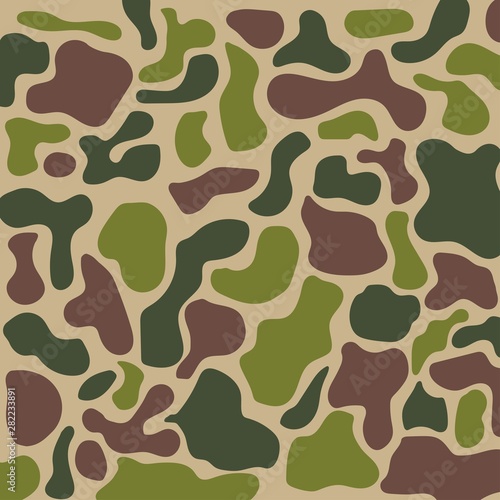 Vector illustration of a four-color camouflage